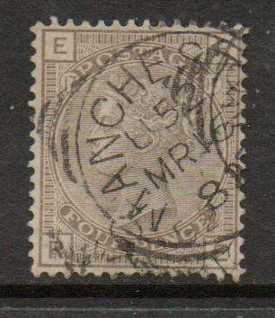 Great Britain VRI 1880 4d plate 17, used MANCHESTER MR 16 82.... sq.c.d.s.