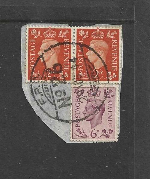 Indian Army : F.P.O. No 26, 29 AUG 44, cds on GVIR, G.B.2d x 2, 6d stamps.