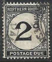 Northern Rhodesia, GVR, 1929,Postage Due, 2d, used