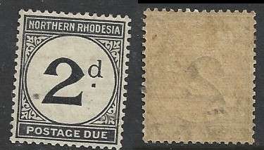 Northern Rhodesia, GVR, 1929,Postage Due, 2d, MH *, gum tone