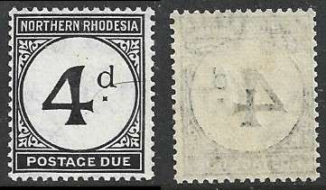 Northern Rhodesia, GVR, 1929, Postage Due, 4d, MH *.