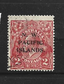 Australia, N W Pacific Islands, 1921, 2d rose-scarlet, used