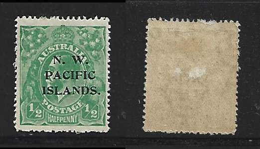 Australia, N W Pacific Islands, 1919, 1/2d green, perf 14, W6a, MH *
