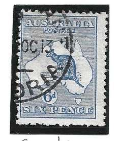 Australia, 1913, 6d, kangaroo, used