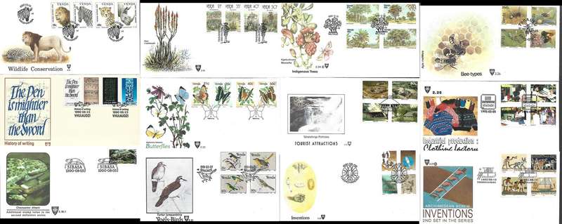 Venda 57 x First Day Covers, Independence > 1992, mainly fresh & clean, commemoratives