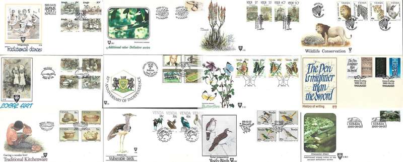 Venda 57 x First Day Covers, Independence > 1992, mainly fresh & clean, commemoratives