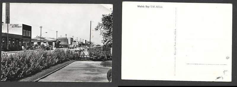 South West Africa, post card, Atlantic Butchery, Walvis Bay,