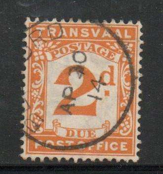 South Africa  Transvaal 1907, 2d postage due, used BEDFORD AP30 14 c.d.s (CoGH)