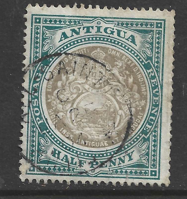 Antigua, 1903, 1/2d, grey black & grey green, used