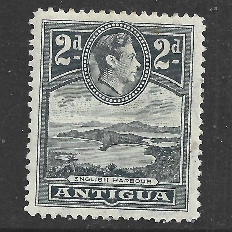 Antigua, GVIR, 1935 2d slate-grey MH *