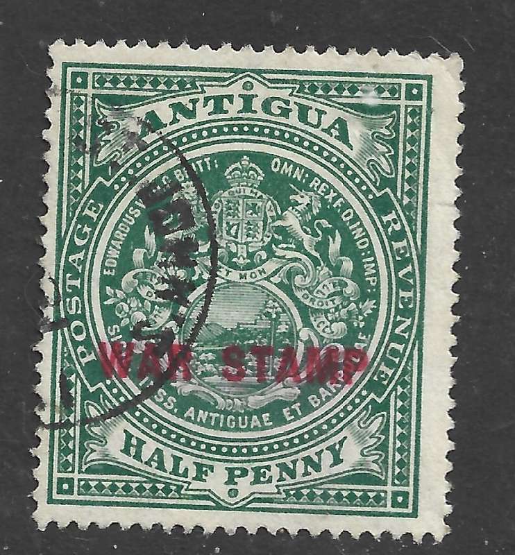 Antigua, 1917, War Stamp, 1/2d, used