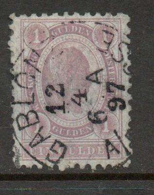 Austria, 1896, 1 Gulden grey-violet, used