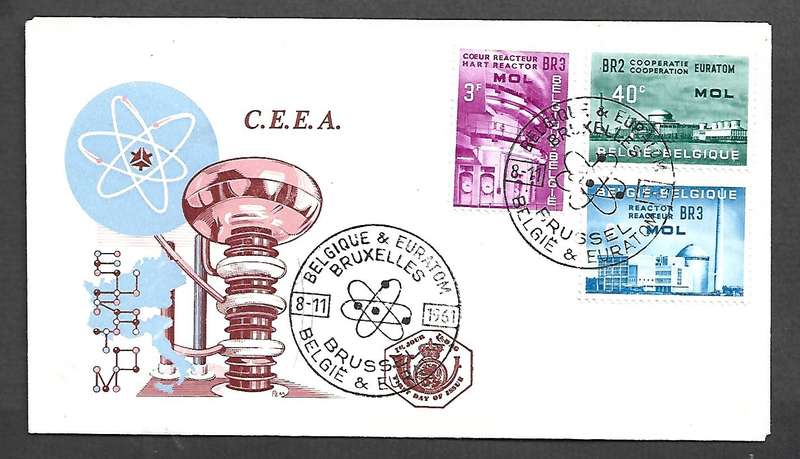 Belgium, 1961 C.E.E.A. Euratom, FDC