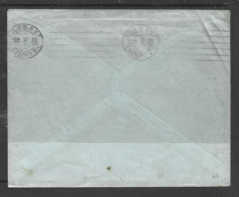 Bulgaria cover to London, 60 st, SOFIA 22 V 1922 c.d.s. & bars