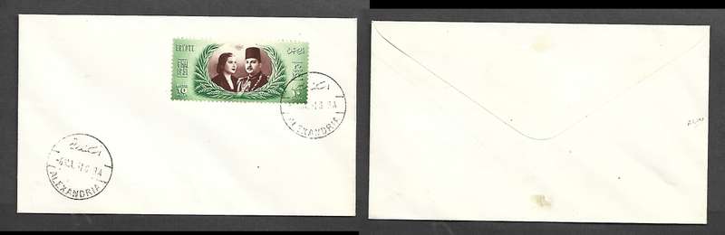 Egypt Royal Wedding, King Farouk & Queen Narriman-Sadek, ALEXANDRIE -6 MAI 51 cds