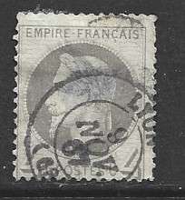 France 1863 - 9, Napoleon III, 6 cents, used