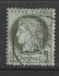 France 1892, Ceres, 1 cent, used