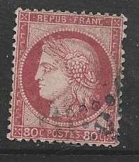 France 1892, Ceres, 80 cents, used