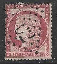 France 1892, Ceres, 80 cents, used