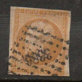 France, Empire, Napoleon III, 1852> 10 cents Die I, imperforate, used
