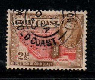 Gold Coast, GVIR, 1948, 2 1/2d c.d.s. used