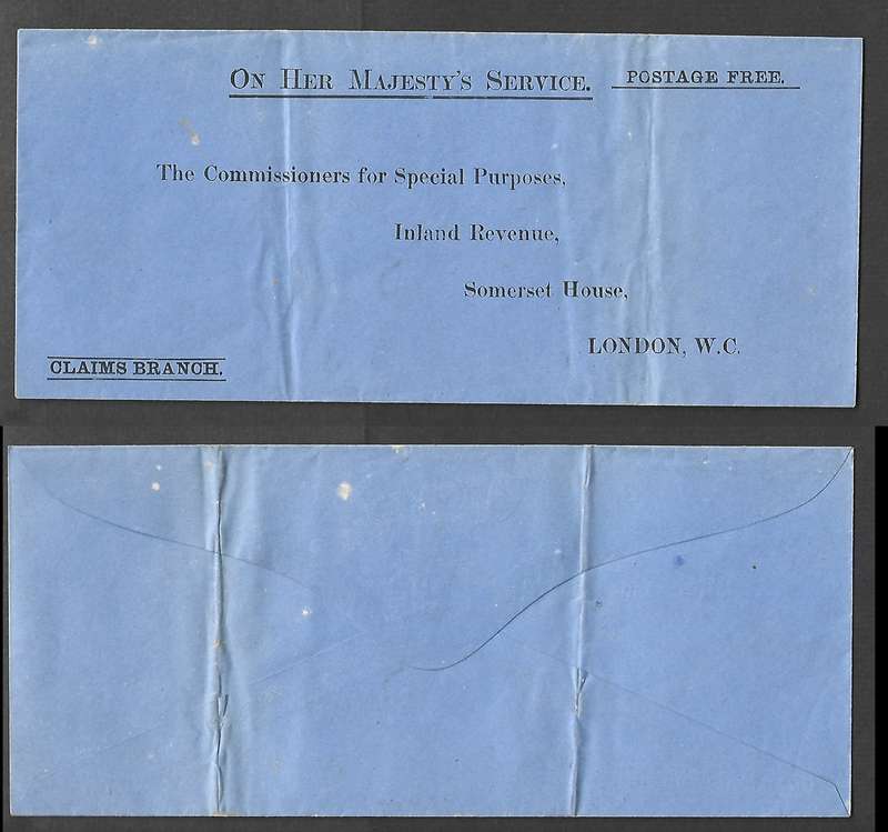 Great Britain VRI, INLAND REVENUE CLAIMS BRANCH > COMMISSIONERS INLAND REVENUE, unused