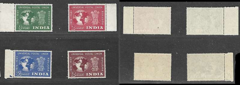 India, 1949, U.P.U. set of four, MNH **