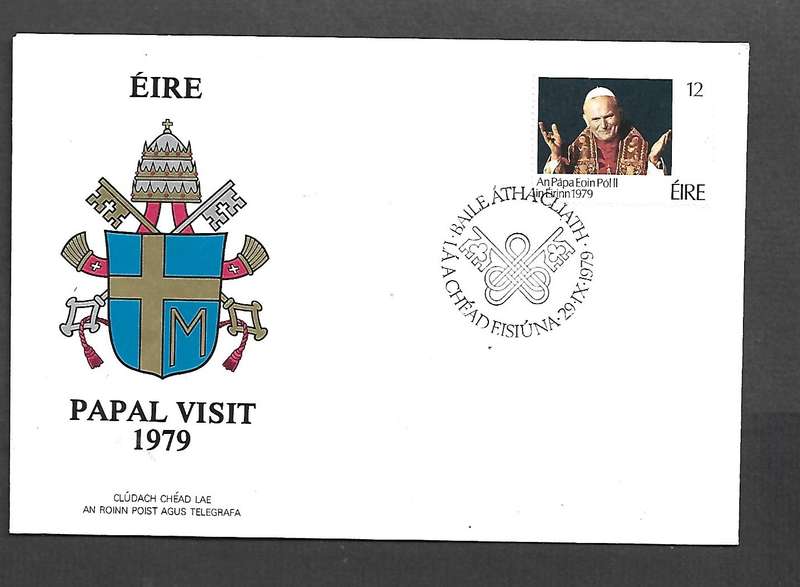 Eire / Ireland Papal Visit, 1979. BAILE ATHA CLAITH 29.IX.1979 special cds.