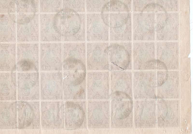 Kenya Uganda Tanganyika GVR, 1935, 1c black & red-brown, block of 40 used  ENTEBBE 8 SE 37 cds