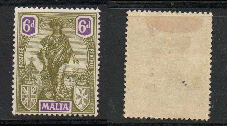 Malta, 1922, 6d,  MH *