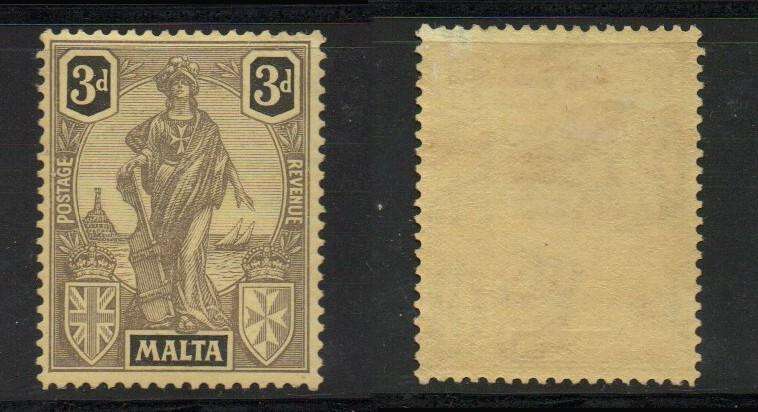 Malta, 1922, 3d,  MH *