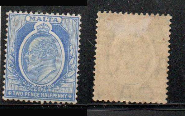 Malta, 1911, 2 1/2d, blue, MH *,