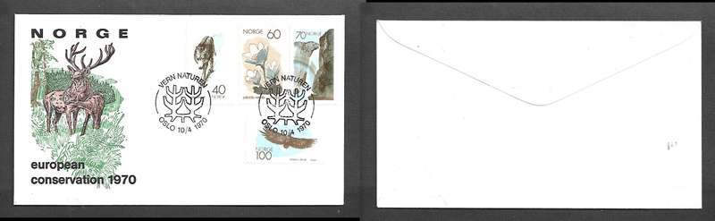Norway, European Conservation, 1970 FDC