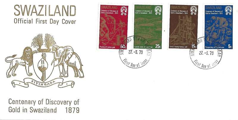 Swaziland,1979, FDC, Centenary of Discovery of Gold in Swaziland