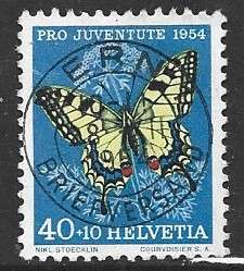 Switzerland,1954 Pro Juventute, 40c + 10c, used