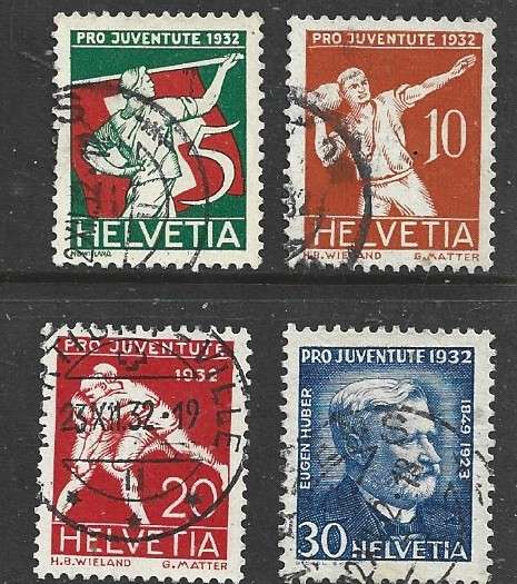 Switzerland, 1932 Pro Juventute set, used