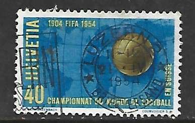 Switzerland, 1954, publicity issue, FIFA, 40c, used