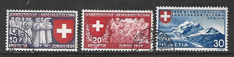 Switzerland, 1939, National Exhibition, Zurich, German language, used