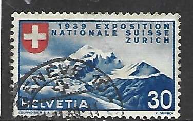 Switzerland, 1939, National Exhibition, Zurich, 30c, French language, used