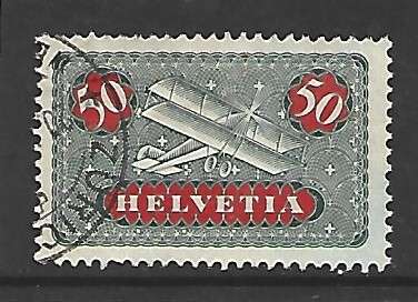 Switzerland, 1935, air mail stamp, 50c, used