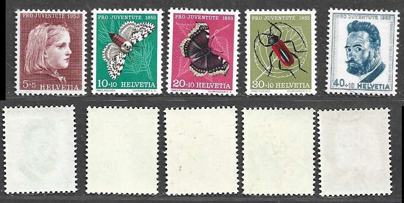 Switzerland, 1953 Pro Juventute, set of 5, MNH **