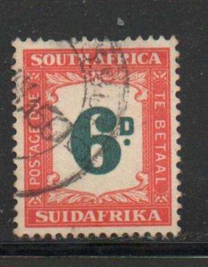 South Africa 1948, 6D postage due (SUIDAFRIKA), used,