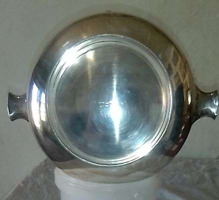 Bowl, 19cm diameter, Celtic decoration and motifs, silver plate on base metal