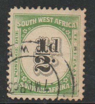 South West Africa 1931, 1/2 d postage due, c.d.s. used