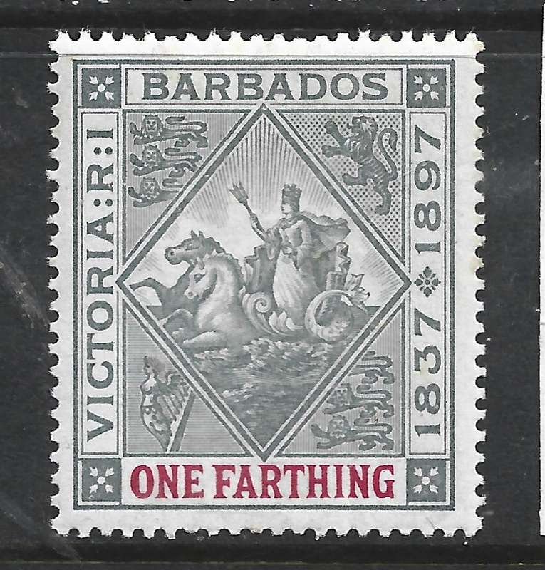 Barbados , VRI, 1897, 1/4d,  MH *