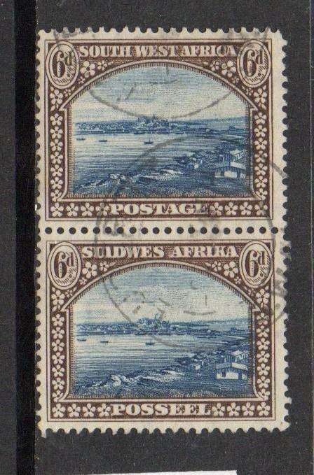 South West Africa. 1931, 6d, vertical pair, used