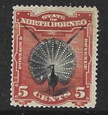 North Borneo 1894, 2cents, unused, no cancel, no gum
