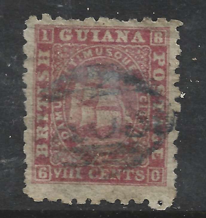 British Guiana VRI, 1871, 8 cents, used