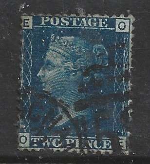 Great Britain  VRI   1869, 2d deep blue, used