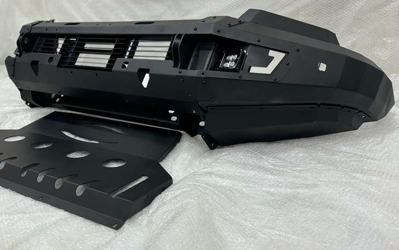 Ford Ranger T7/T8 Ivar Black Steel Front Bumper & Bash Plate 2016-2022